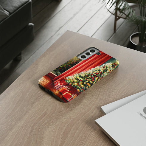 Christmas Tree in Cozy Holiday Home - Impact Resistant Phone Case